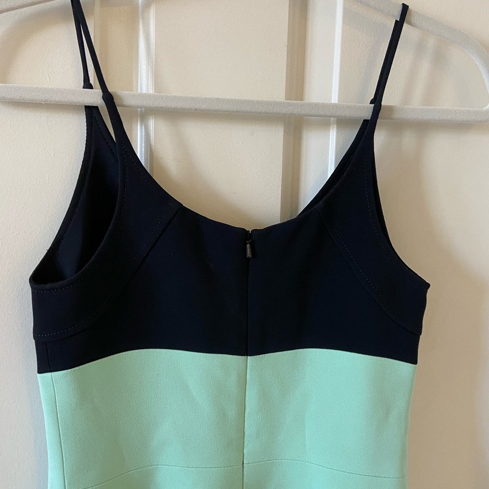 David Koma Mini Dress Color Block Black And Green Size US 2 UK 6 - Picture 4 of 7